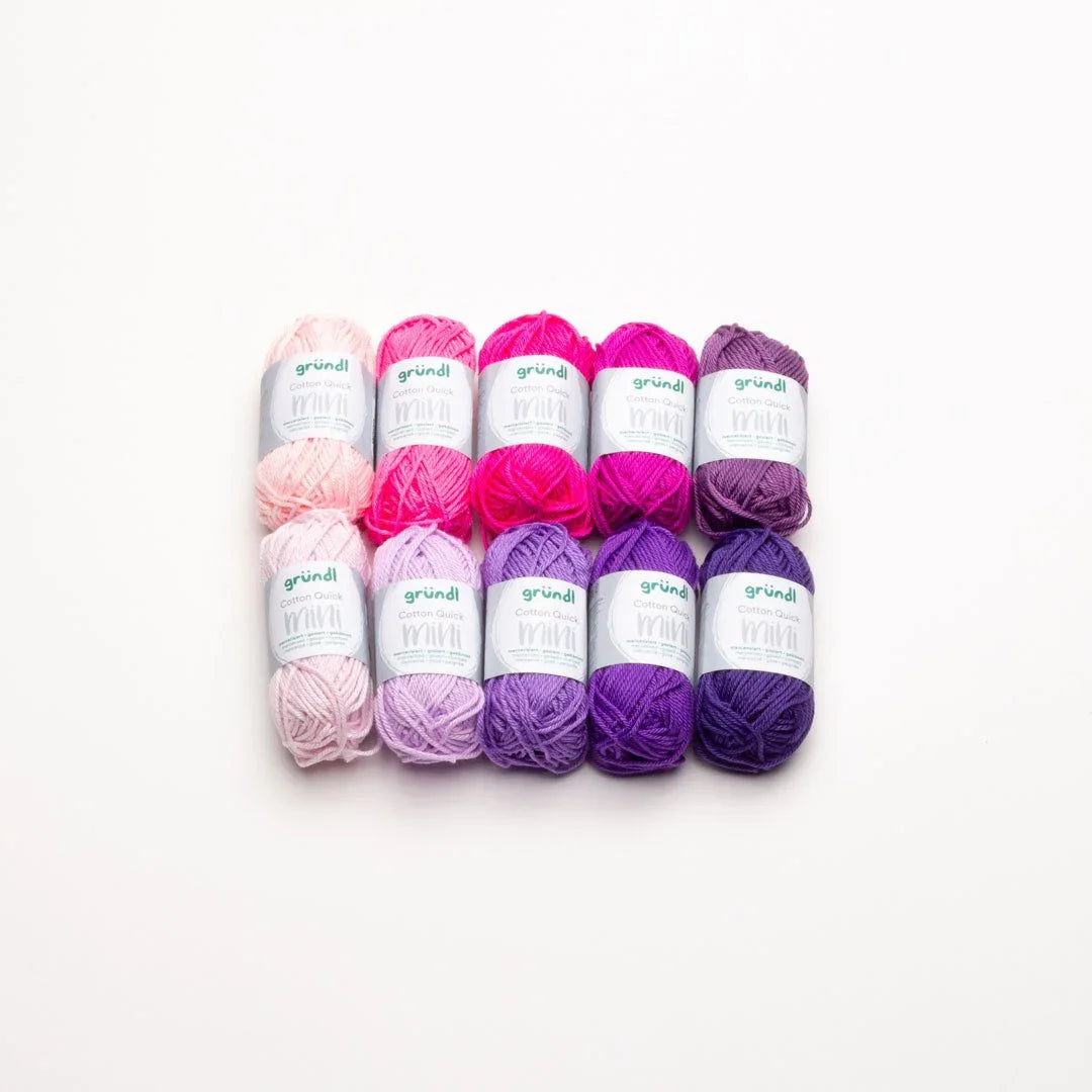 Gründl Cotton Quick Mini Shades 10 x 15g - Tuft Supplies GmbH