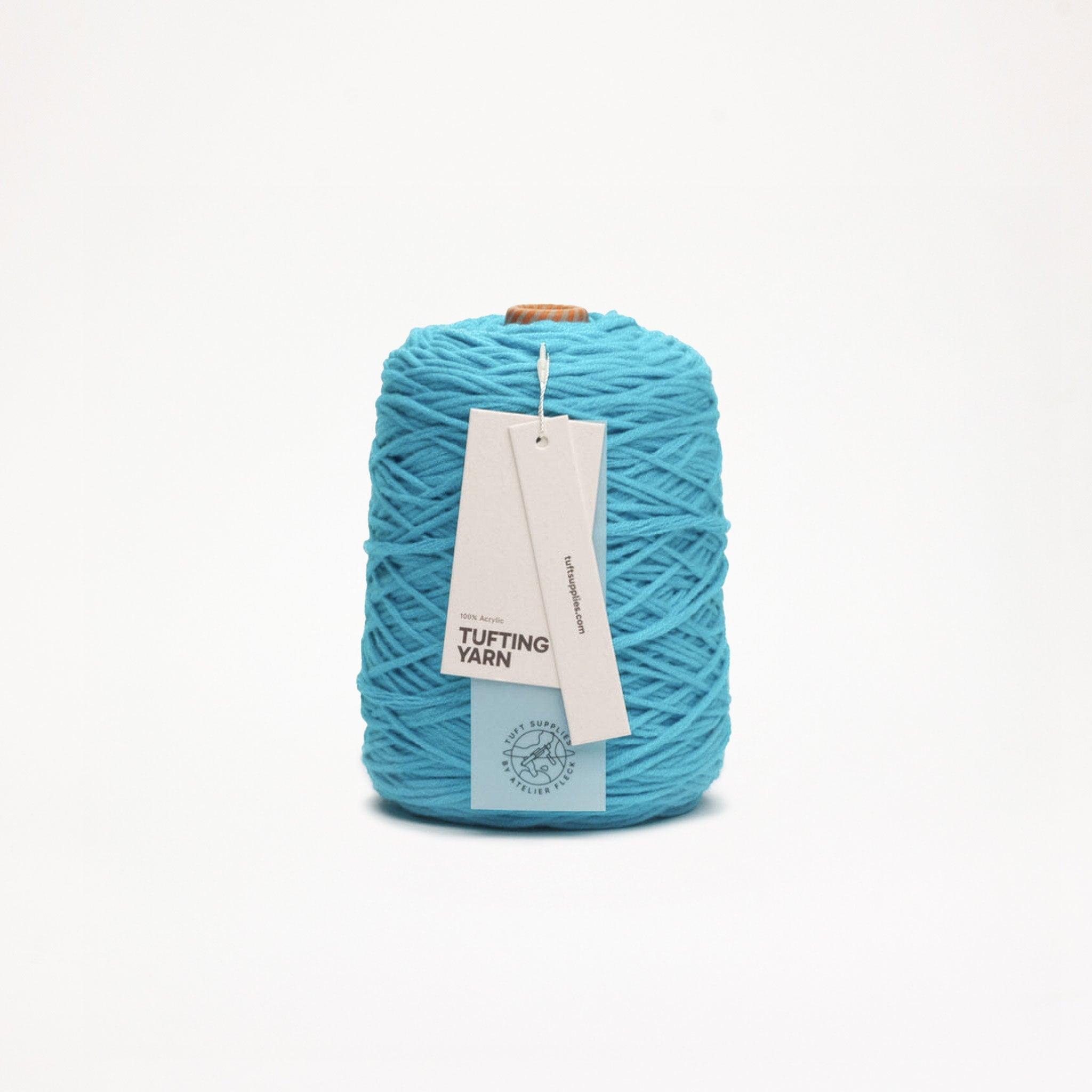 Acrylic Tufting Yarn – 400g - Tuft Supplies GmbH Aqua yarn in a cold tone shade (Hex: #65bbd2), suitable for tufting and punch needle projects.