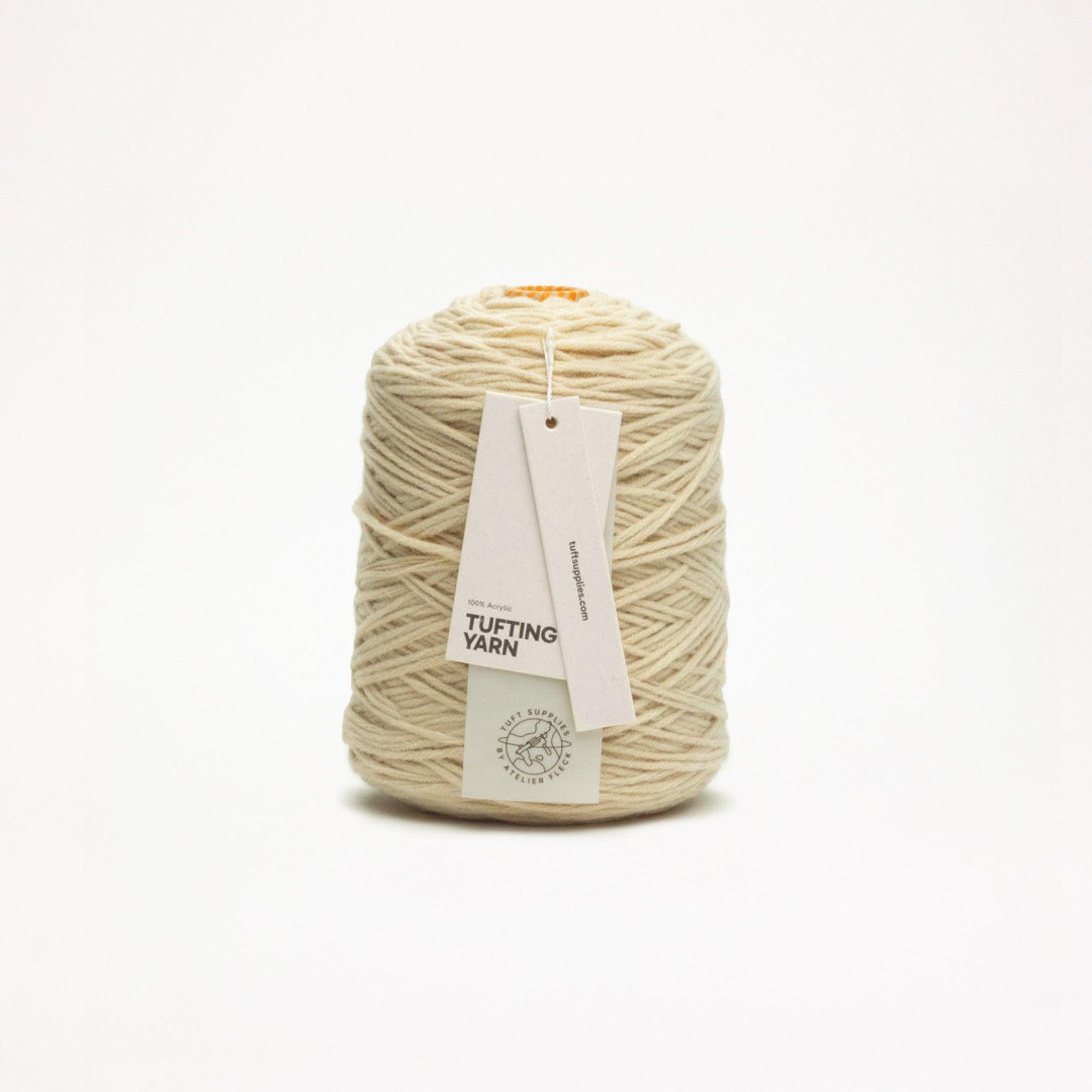 Sandstone yarn in a neutral tone shade (Hex: #cec2a5), suitable for tufting and punch needle projects.