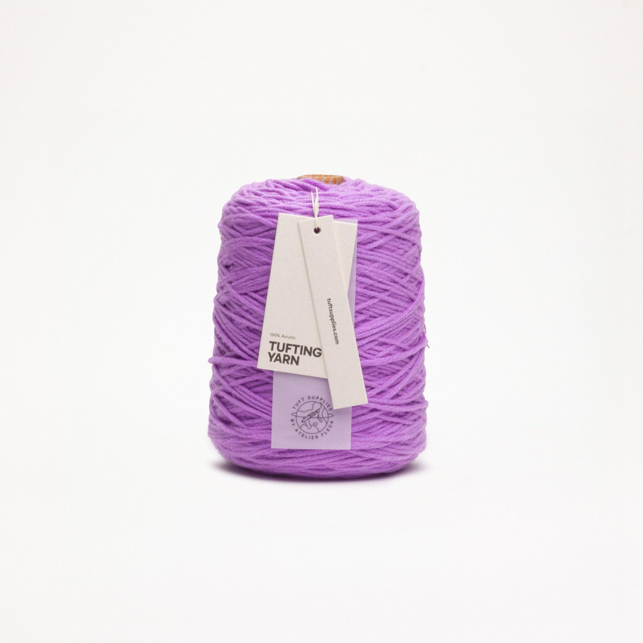 Acrylic Tufting Yarn – 400g - Tuft Supplies GmbH Lavender yarn in a bright tone shade (Hex: #c785d3), suitable for tufting and punch needle projects.