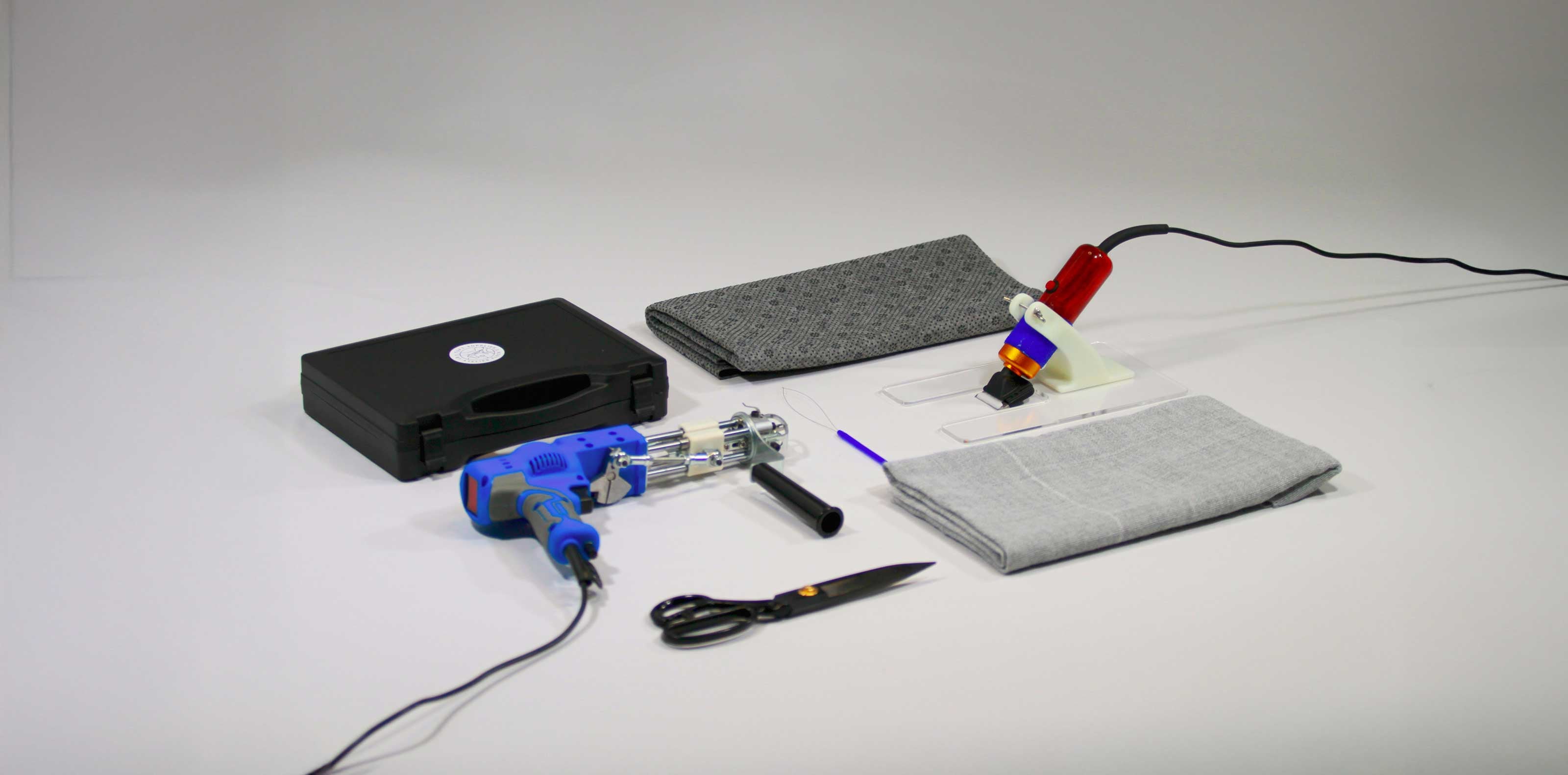 Tufting starter kit – complete set with tufting gun, frame, fabric, and yarn for beginners